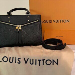 Louis Vuitton Monogram Empriente Noir PM in Black with Long Strap (41")
